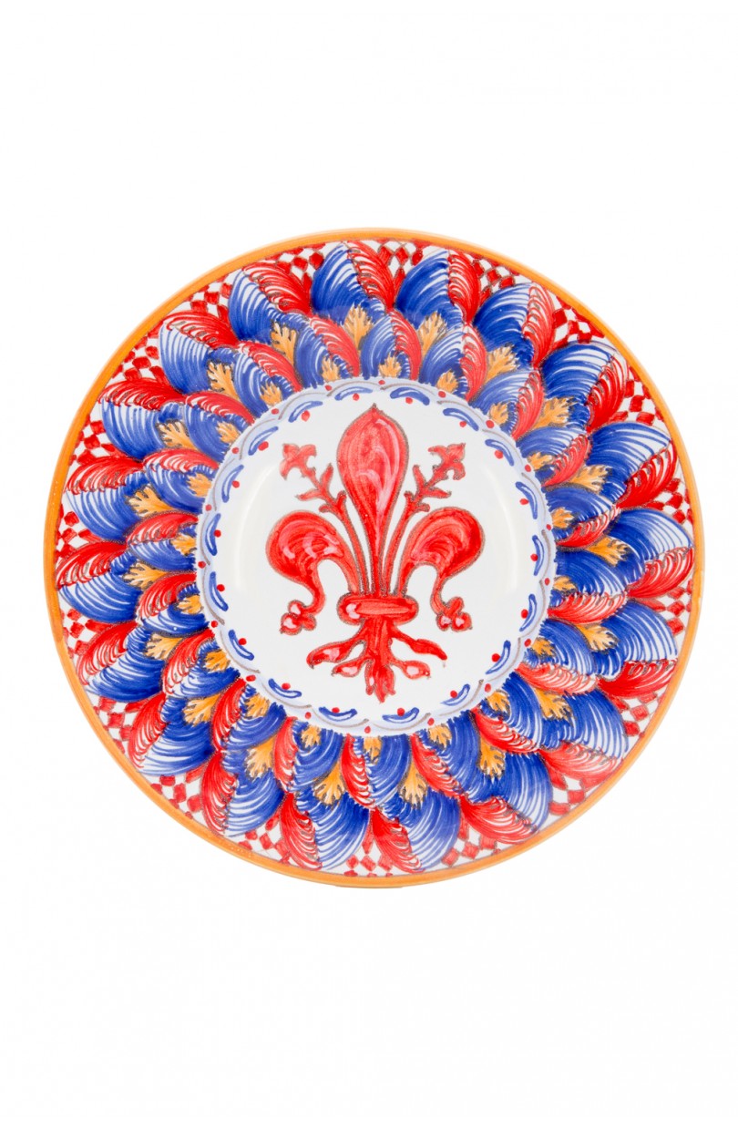 Piatto decorativo in ceramica - Sbigoli Terrecotte - Firenze